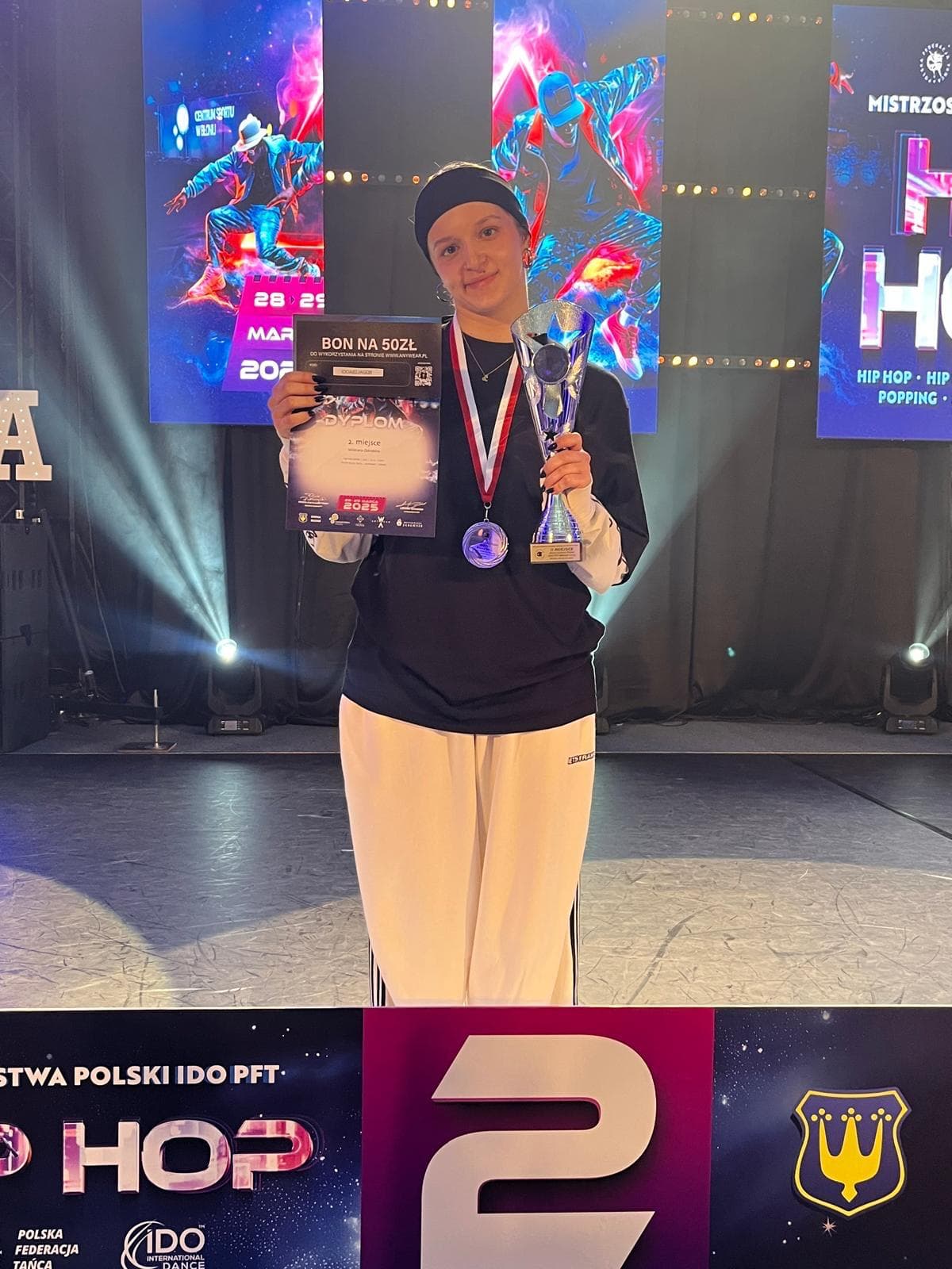 Wiktoria Odrobina — IDO Polish Championship · 2. Miejsce · Wicemistrzyni Polski · Hip Hop Battle Junior 2